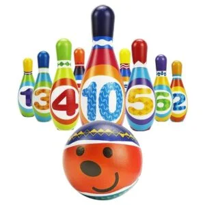 iPlay iLearn Juego de juguetes de bolos para niños juego_5