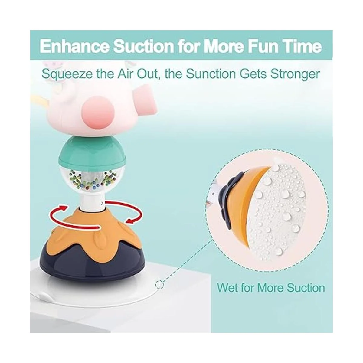 iPlay iLearn Juego de sonajeros para bebé juguetes de_6