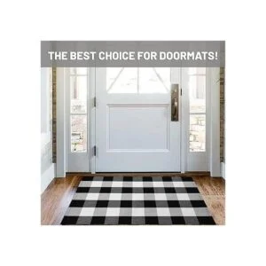 iOhouze Tapete para la entrada de casa de algodón a_3