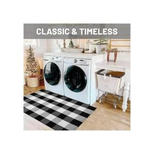 iOhouze Tapete para la entrada de casa de algodón a_4