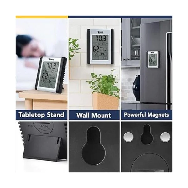 iPower Higrómetro digital para interiores indicador de_5