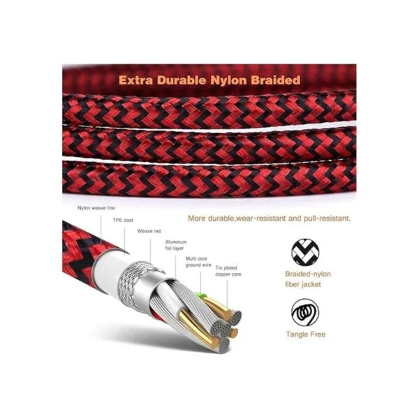 iSeekerKit Cable micro USB de 15 pies cables de carga de_5