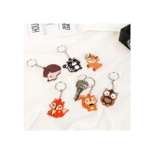 iMagitek Paquete de 24 llaveros de animales del bosque