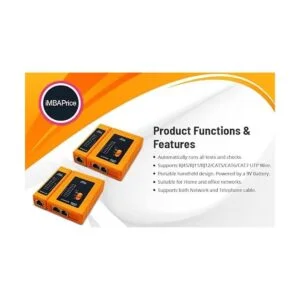 iMBAPrice Probador de cables de red RJ45 para Lan Phone_3