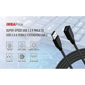 iMBAPrice Extensor USB 3.0 Cable de extensión SuperSpeed_5