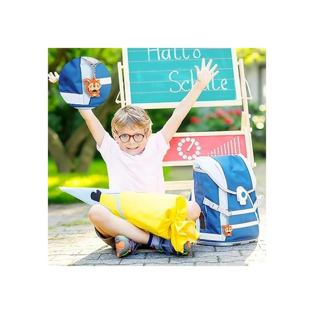 iMagitek Paquete de 24 llaveros de animales del bosque