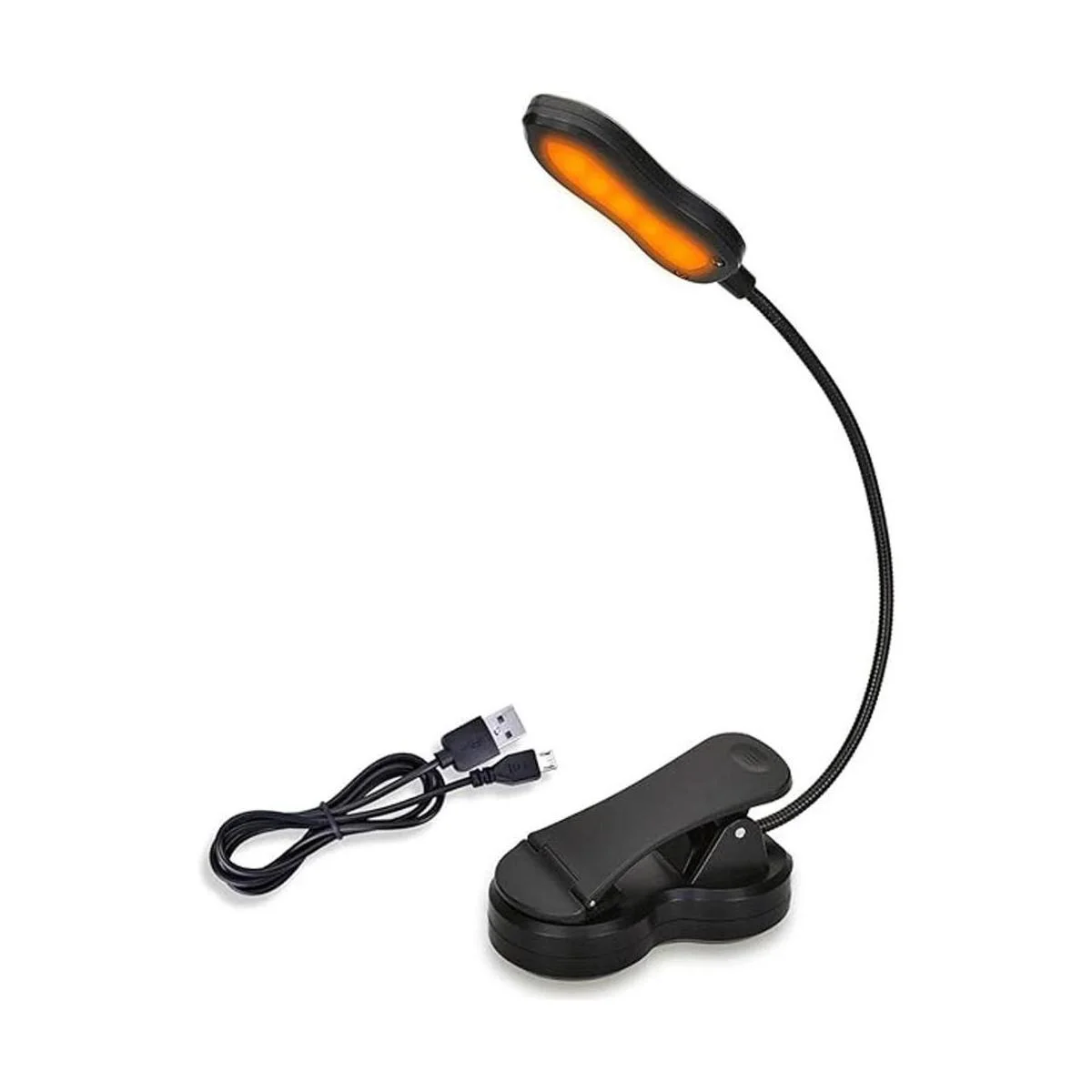 iGoober Luz de libro ámbar luz de lectura recargable con_1