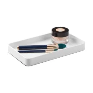 iDesign Gia Bandeja de toallas de metal para invitados_4