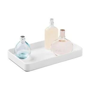 iDesign Gia Bandeja de toallas de metal para invitados_5