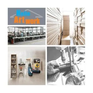 iHAPPYWALL Lienzo de lobo grande para pared diseño de