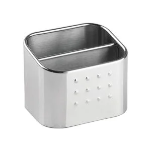 iDesign Forma Juego organizador de fregadero de acero_5