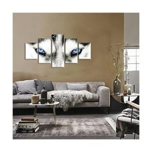 iHAPPYWALL Lienzo de lobo grande para pared diseño de