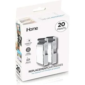 iHome 2Pack de tinta de 3.0 x 3.0 in y cartucho de papel_1