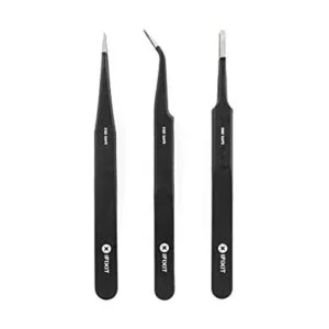 iFixit Juego de pinzas de precisión puntas extrafinas en_1