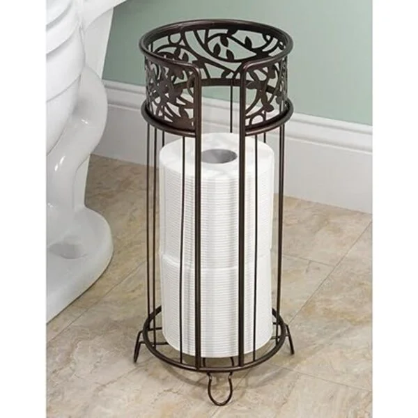 iDesign Vine Soporte de papel higiénico de pie para baño_2