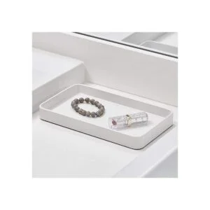 iDesign Gia Bandeja de toallas de metal para invitados_3