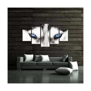 iHAPPYWALL Lienzo de lobo grande para pared diseño de