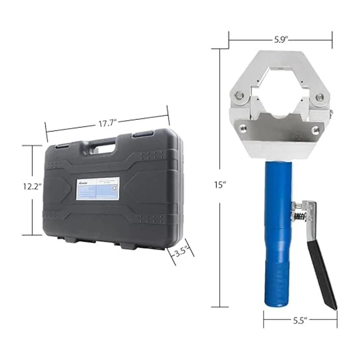 iGeelee Crimpadora hidráulica de manguera de CA para_5