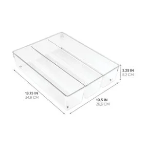 iDesign Linus Organizador de cajones de cocina para