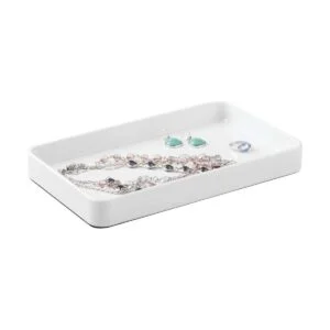 iDesign Gia Bandeja de toallas de metal para invitados_6