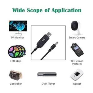 iGreely Cable convertidor de voltaje USB de 5 V a CC de 9_3