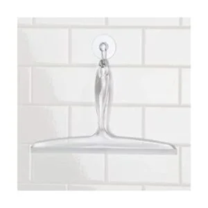 iDesign Escobilla de baño de plástico para vidrio con_1