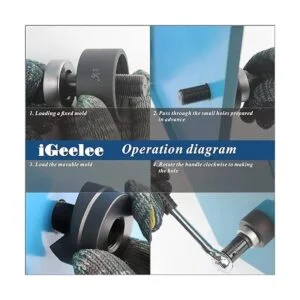 iGeelee Kit de perforador de perforación de trinquete