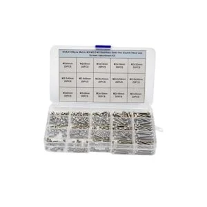 hvazi 300pcs Métricas M2 M2.5 M3 acero inoxidable Hex_3