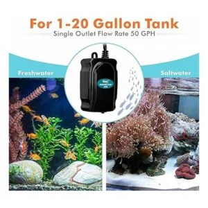 hygger Mini kit de bomba de aire para acuario bomba de_5