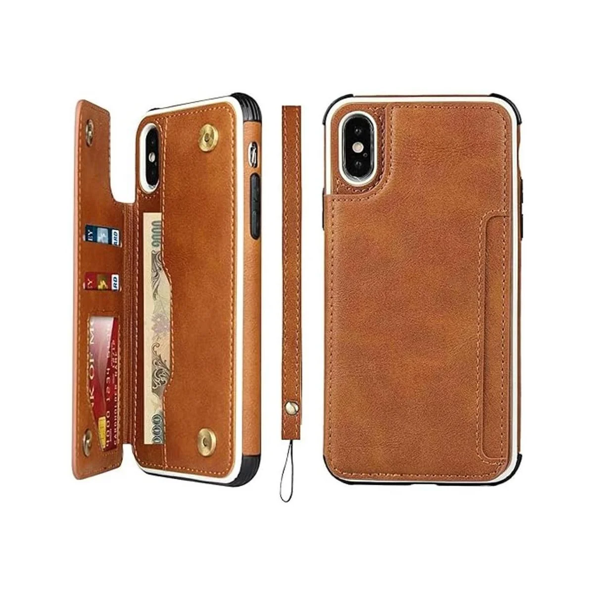 iCoverCase Funda tipo cartera para iPhone XS funda para_1