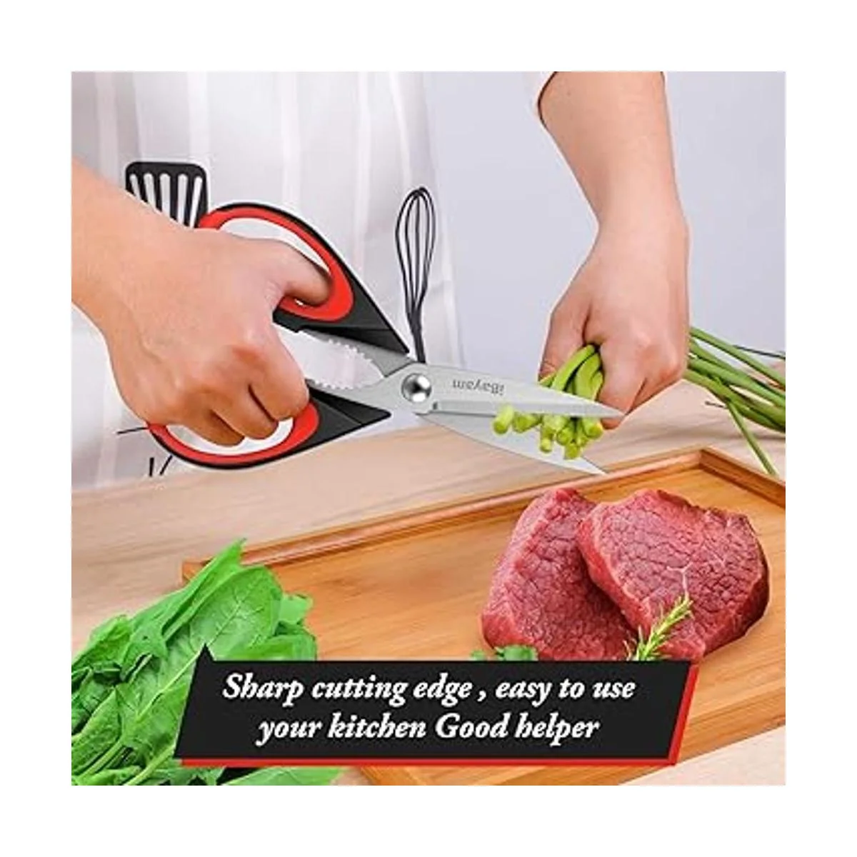 iBayam Tijeras de cocina de alto rendimiento para carnes
