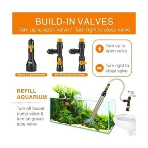 hygger Kit de cambio de agua para acuario sin cubos bomba_3