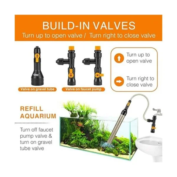 hygger Kit de cambio de agua para acuario sin cubos bomba_3