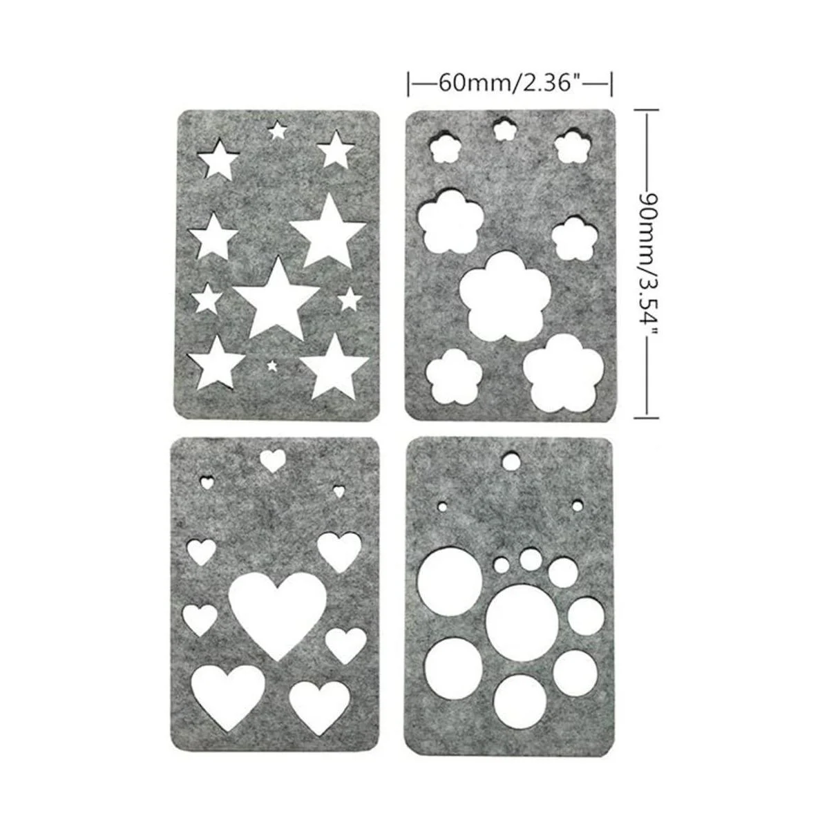 hyamass 12 cabeza de animal 4 geometría DIY plantilla