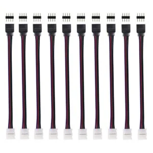 iCreating 10PCS LED 5050 RGB Strip Light Connector 4 Pin