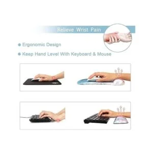 iCasso Reposamuñecas para mouse y reposamuñecas para_2