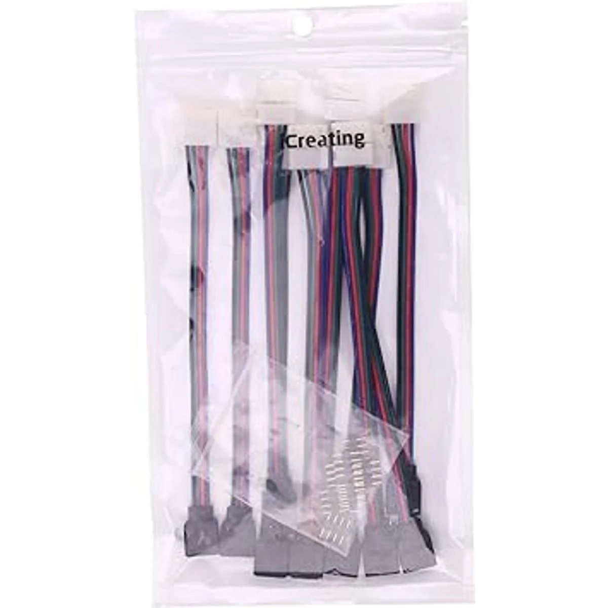 iCreating 10PCS LED 5050 RGB Strip Light Connector 4 Pin
