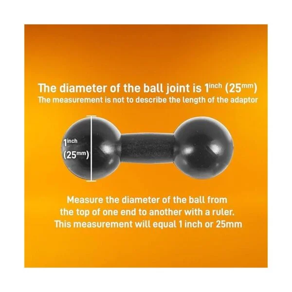 iBOLT Adaptador de bola de extensión compuesta de 0.984 in_3