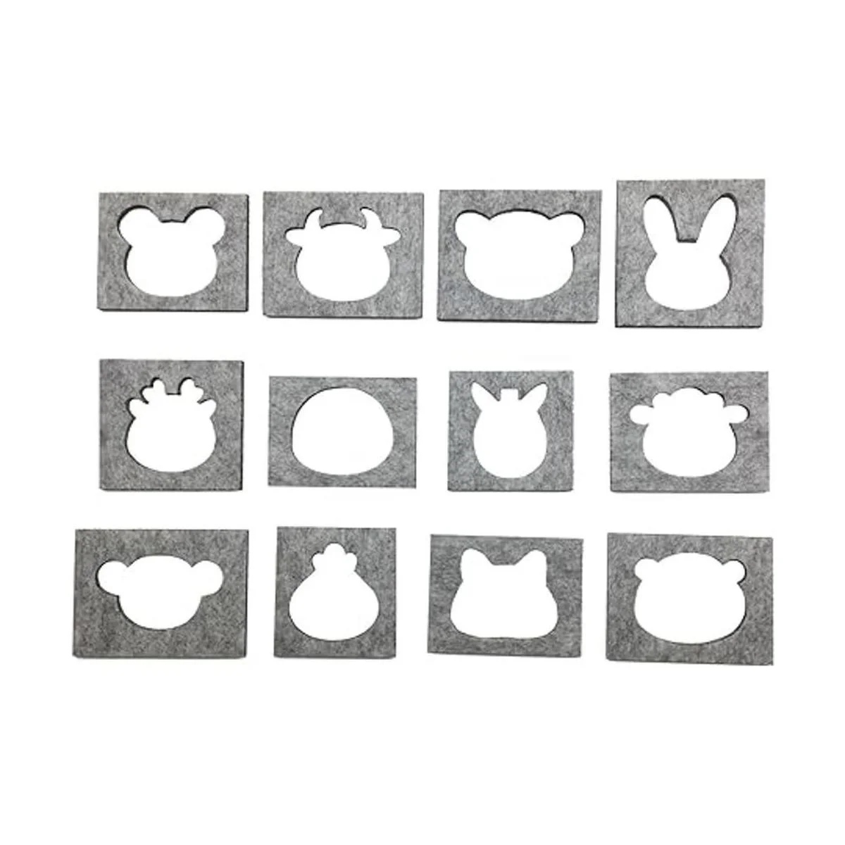 hyamass 12 cabeza de animal 4 geometría DIY plantilla