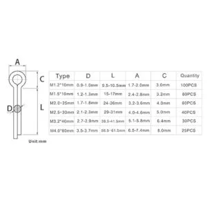 hvazi 250pcs Heavy Duty Mixed Acero Chapado en zinc_2