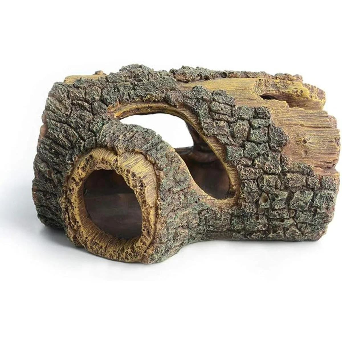 hygger Betta Log Adorno hueco de resina para tronco