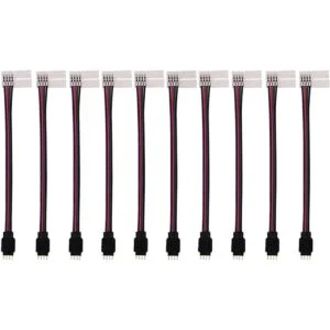 iCreating 10PCS LED 5050 RGB Strip Light Connector 4 Pin