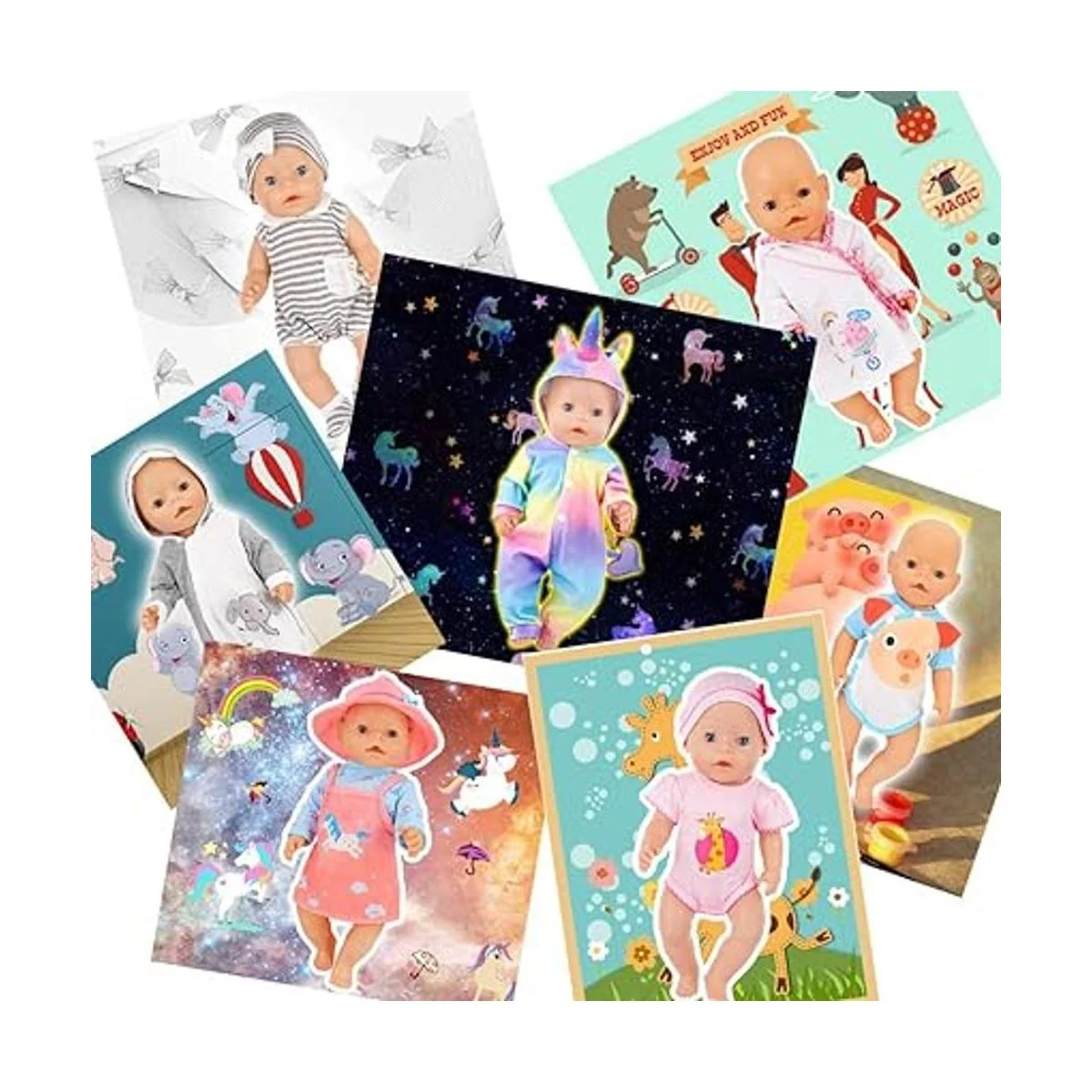 iBayda 7 juegos de 14 a 16 pulgadas accesorios de ropa de_3