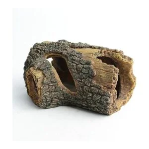 hygger Betta Log Adorno hueco de resina para tronco