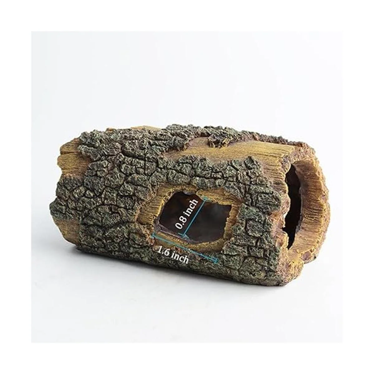 hygger Betta Log Adorno hueco de resina para tronco