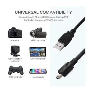 haiker usb2amb25st Premium 25 ft USB 2.0 a a Mini B 5 Pin