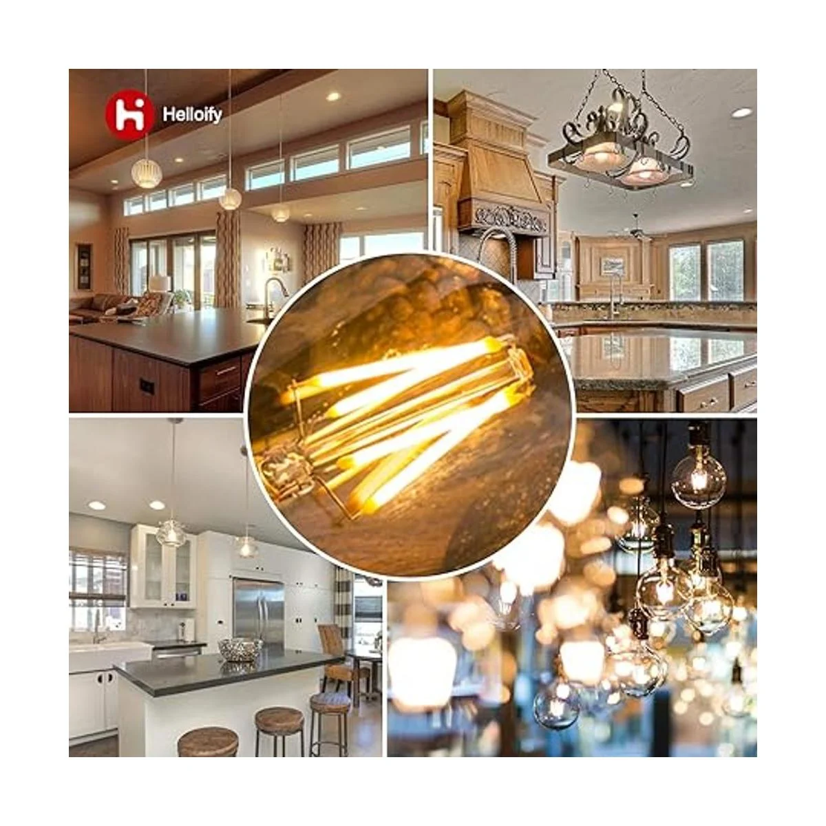 helloify Edison Bombillas de filamento LED A19_4