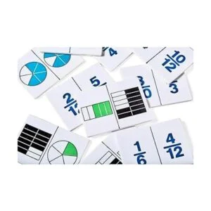 hand2mind Juego de dominó de fracciones manipuladores de_2