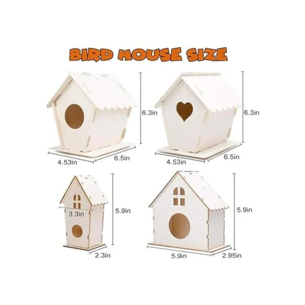hapray Paquete de 4 kit de casa de pájaros kits de casa_3
