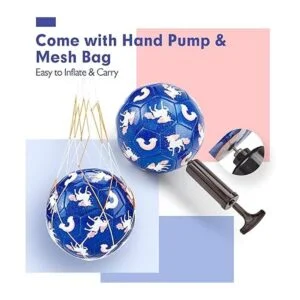 hahaland Soccer Ball Size 3 Soccer Ball Glitter Unicorn_6